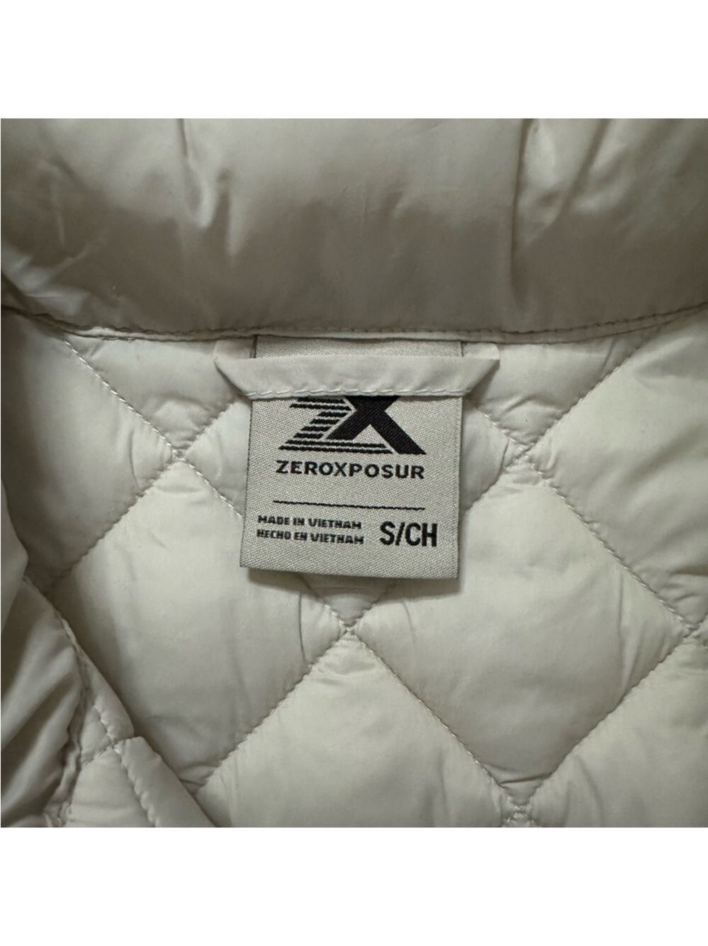 ZeroXposur Elena Quilted Vest with Pockets Full Zip White Size Small - Picture 10 of 11